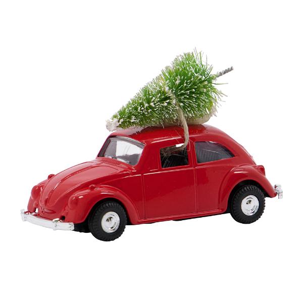 House Doctor Xmas Car julpynt bil mini 8,5 cm röd