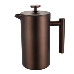 Modern House Lundi Presskanna koppar 1 L Svart