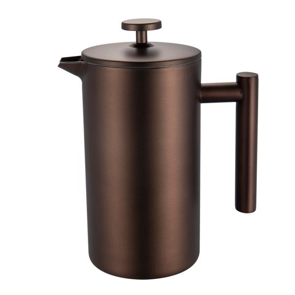 Modern House Lundi Presskanna koppar 1 L Svart