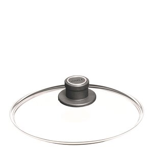 Woll Glass Lid lock 24 cm med ventil klart glas
