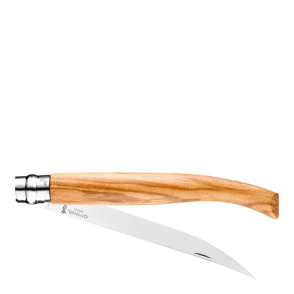 Opinel Nomad N15 fällkniv Oliv spegelblad