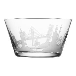 Orrefors Sweden cities skål 13x7,5 cm klar