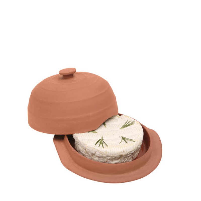 Dexam Terracotta ugnsform för ost med lock 17,5 cm