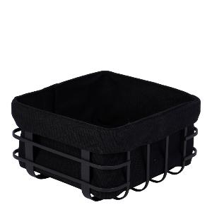 Modern House Lundi brödkorg 19x19 cm svart