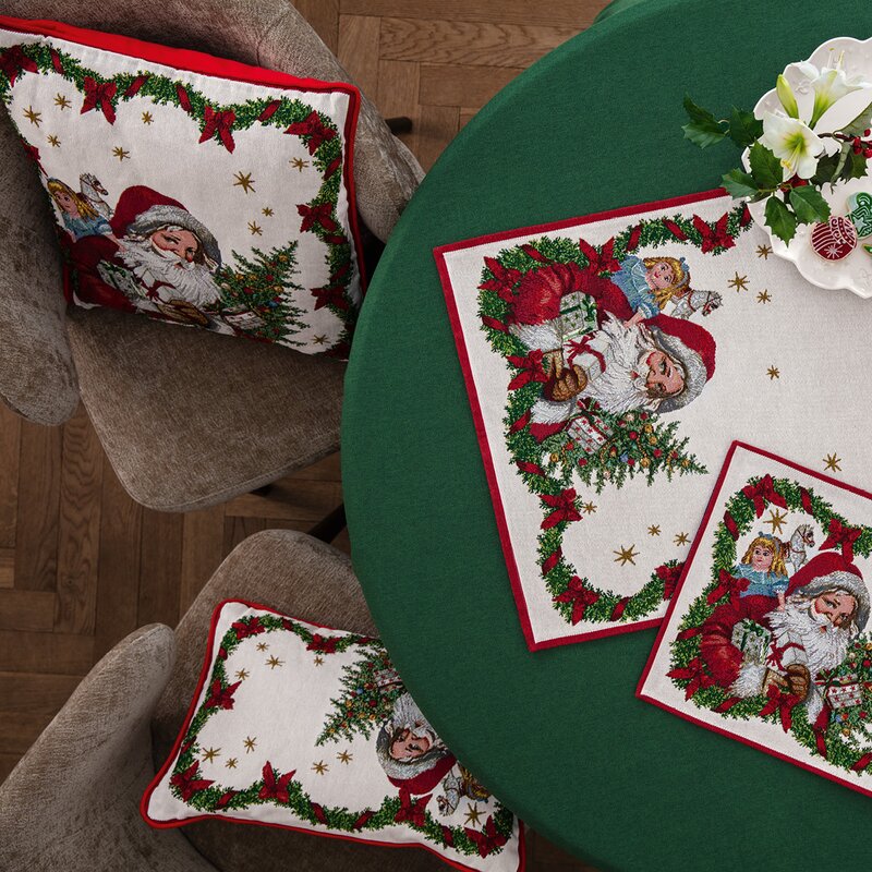 Villeroy & Boch Toys Fantasy Gobelin kudde tomte 45x45 cm
