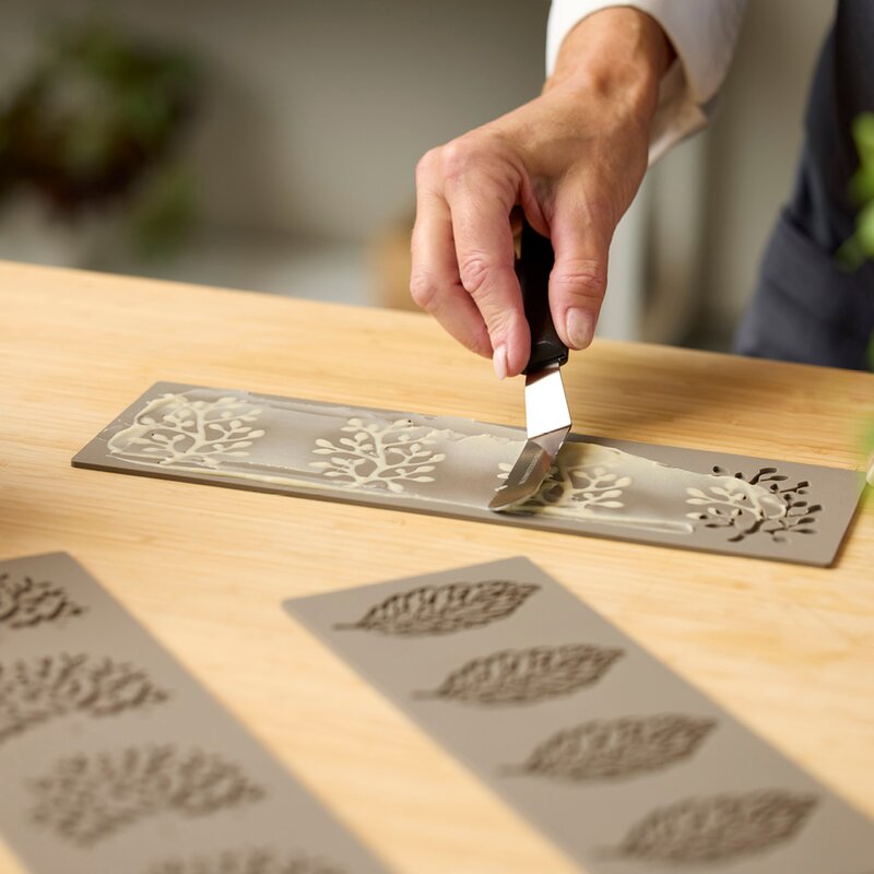 Blomsterbergs Bakform Tuile form träd för 4-pack latte