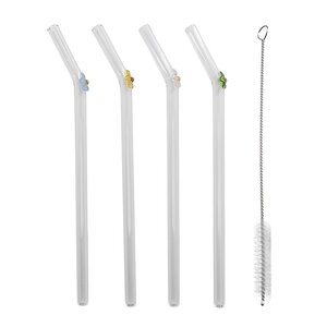 Modern House Fun sugrör 20 cm 4-pack blomma