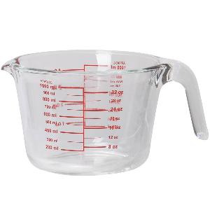 Modern House bAYk Mätkopp 1L Eldfast Glas Klar