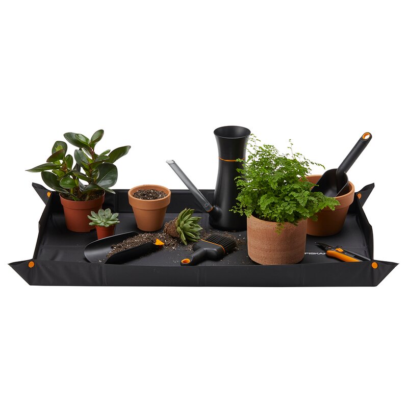 Fiskars Planteringsmatta 82,5x44,5x6 cm svart