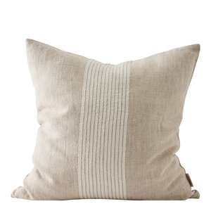 Tell Me More Colette kuddfodral linne 50x50 cm beige ränder