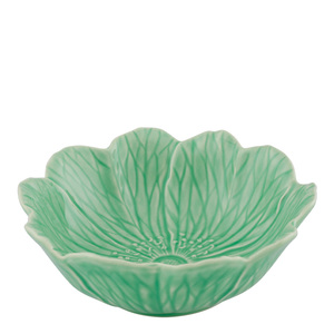 Bordallo Pinheiro Flora skål 17 cm grön