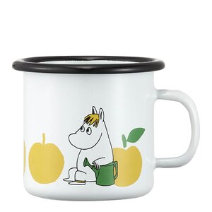 Muurla Mumin emaljmugg 25 cl Snorkfröken Glada Äpplen gul