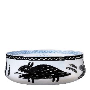 Kosta Boda Caramba Fat Vit/Svart 26,5 cm