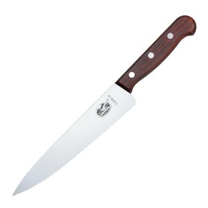 Victorinox Pine kockkniv 22 cm vågigt blad natur