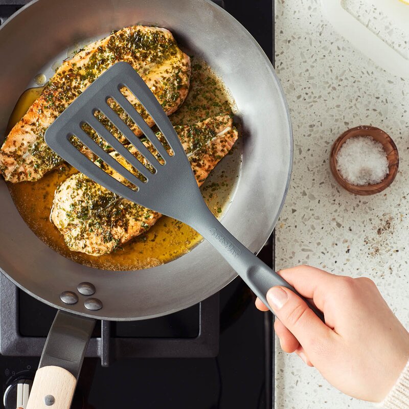 Gastromax BIO stekspade perforerad 31 cm grå