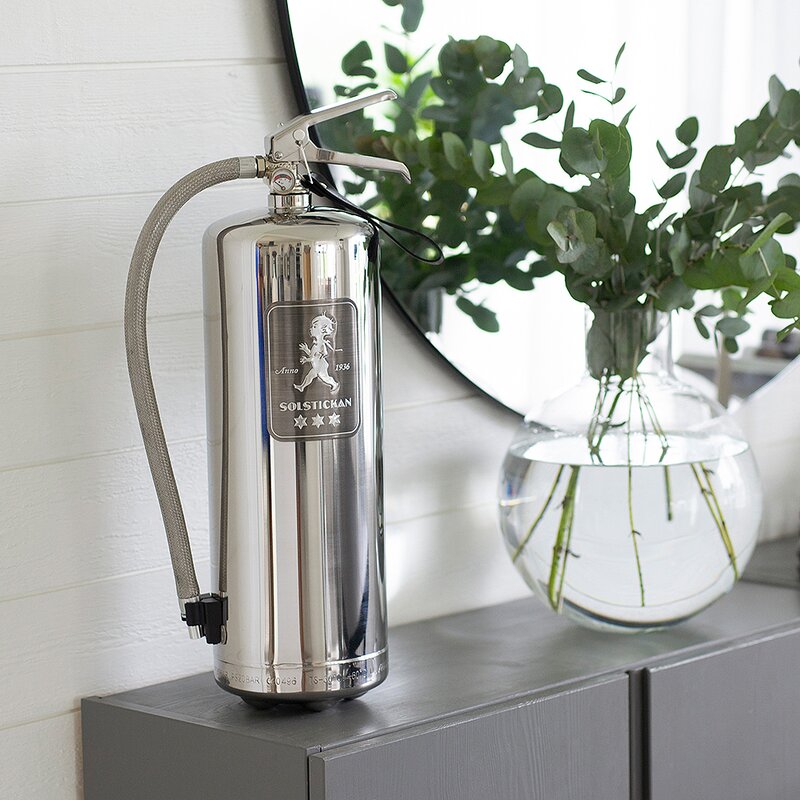 SOLSTICKAN Brandsläckare 6 kg Steel Edition