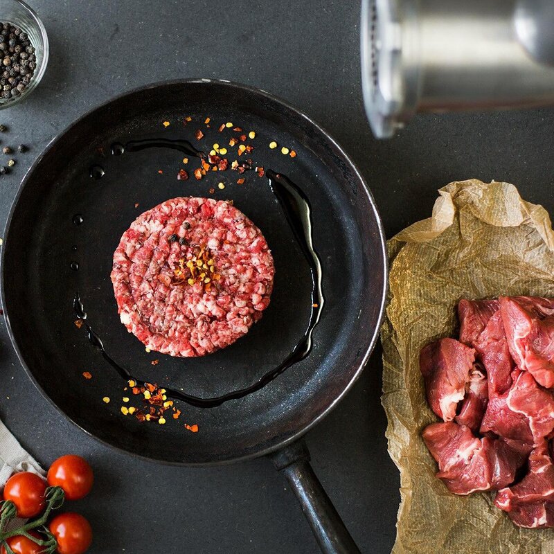 Ankarsrum Köttkvarn med tillbehör stål