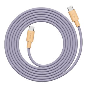 Avolt Cable 1 Bauhaus Archiv USB-C till USB-C kabel 2 m Lavender Glow