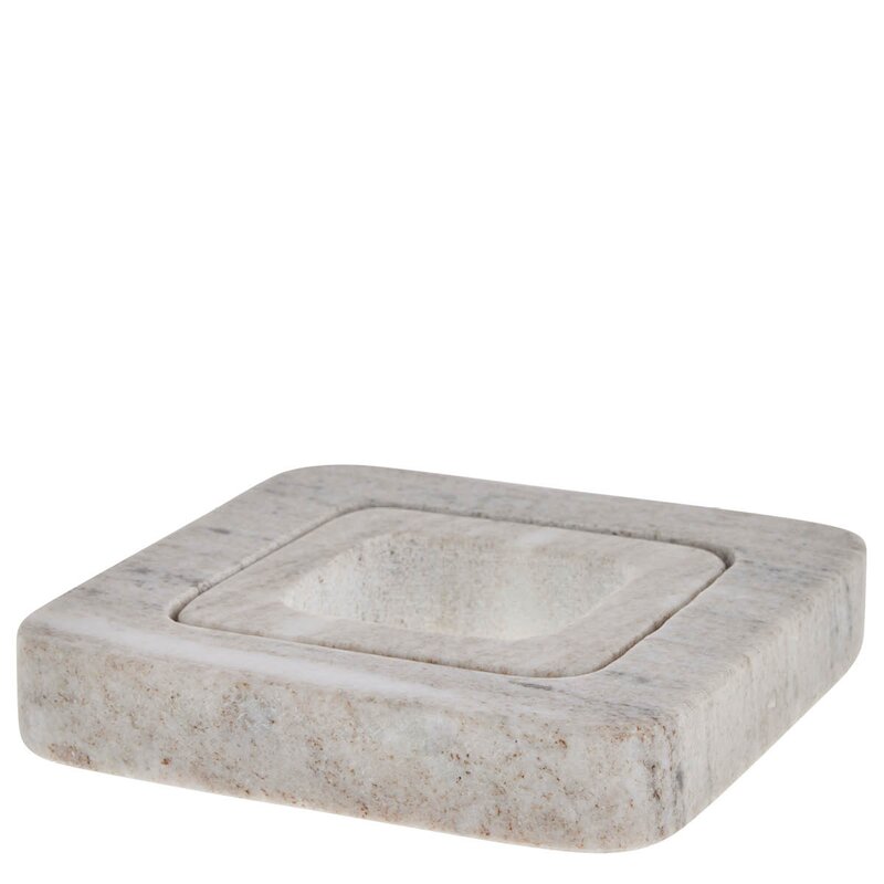 Lene Bjerre Elina grytunderlägg 15x15 cm mörk sand