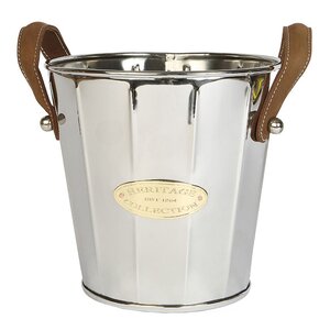 Culinary Concepts Heritage vinkylare med läderhandtag silver