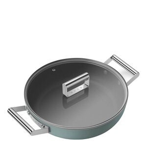 SMEG traktörpanna 28 cm keramisk emerald green