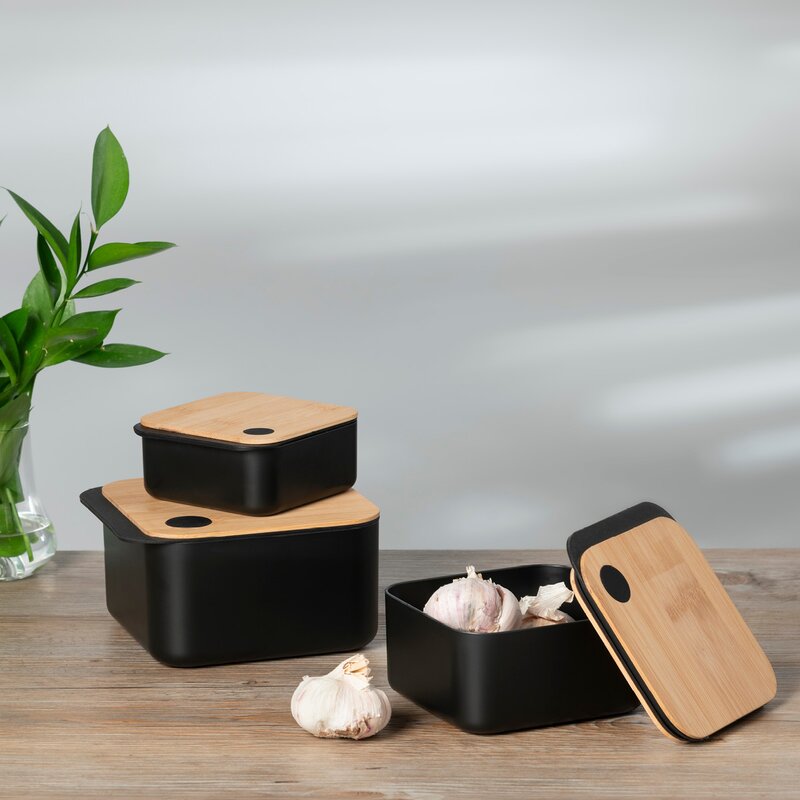 Maku Förvaringslåda L med bambulock 1,1 L