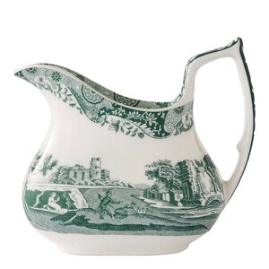 Spode Heritage Green Italian gräddkanna 22 cl grön/vit