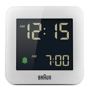 Braun Väckarklocka digital 7,6 cm vit