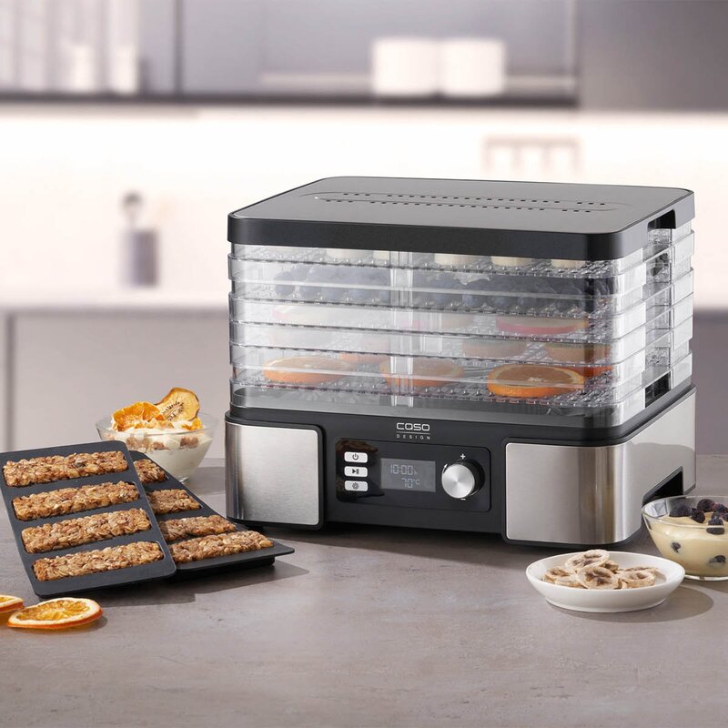 Caso DH 450 dehydrator 5 hyllor stål/svart