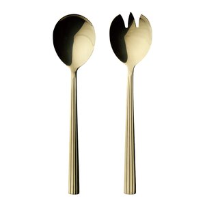 Aida RAW Cutlery salladsset 2 delar gold
