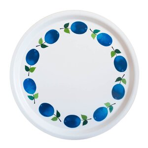 Stig L Prunus bricka rund 31 cm blå
