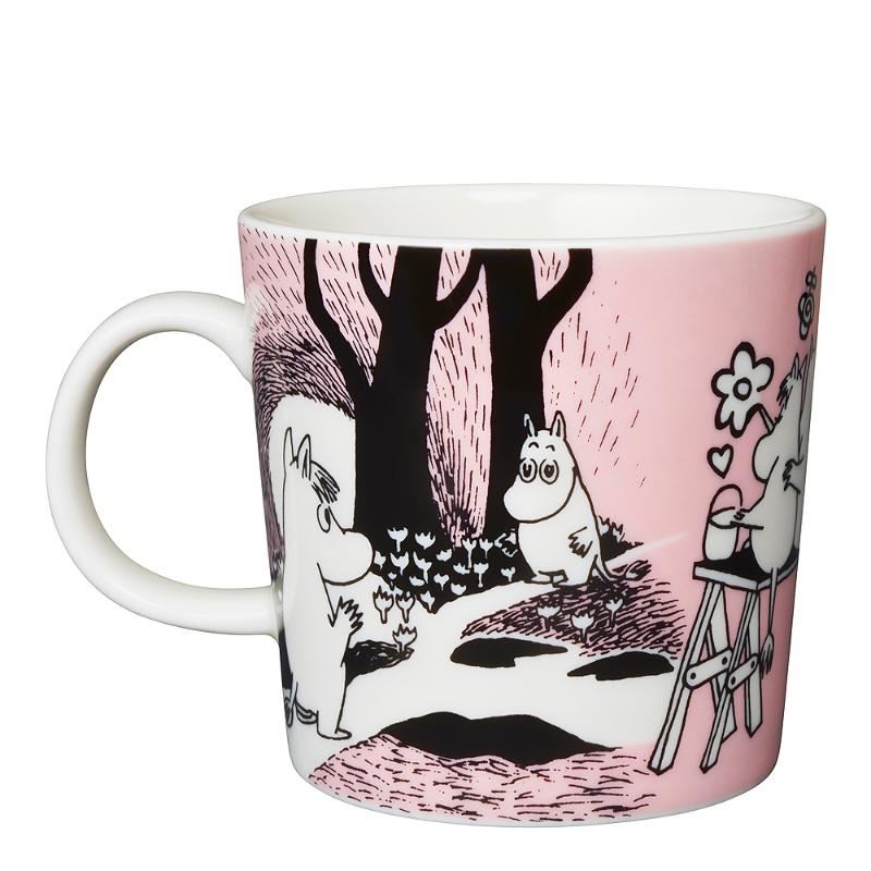 MoominArabia Muminmugg Kärlek Rosa