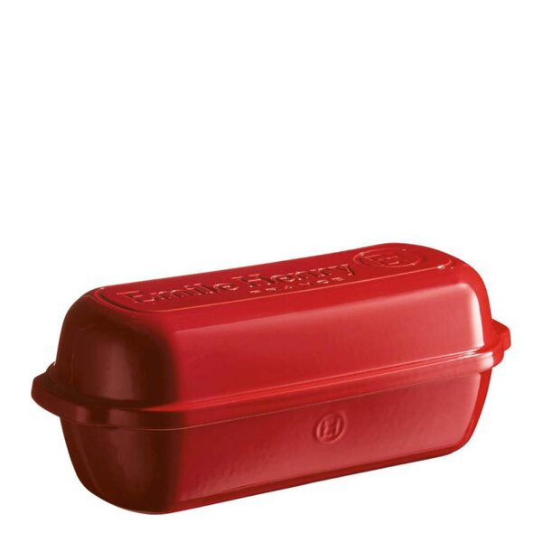 Emile Henry Brödform rektangulär 4,5 L röd
