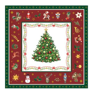 Ambiente Servett 33x33 cm 20-pack Christmas Evergreen Red