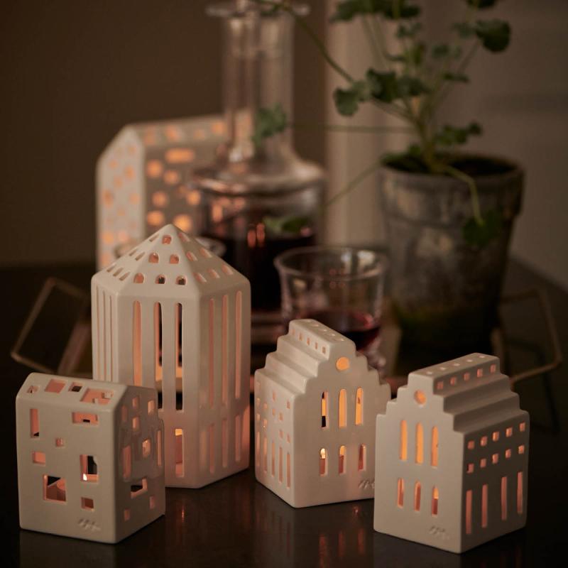 Kähler Urbania Ljuslykta Galleri 10 cm Vit