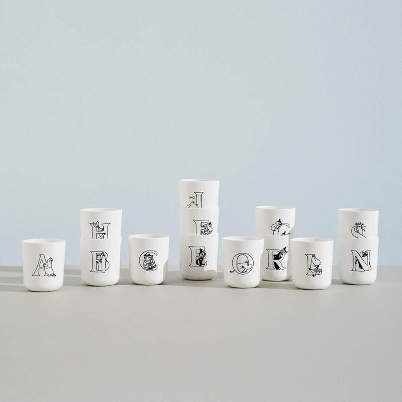 RIG-TIG Moomin ABC Mugg 20 cl I Vit