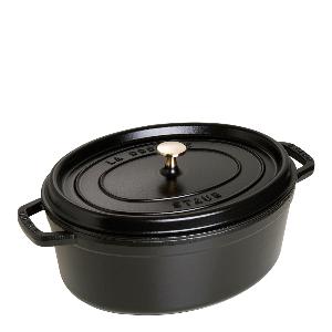 Staub La Cocotte gryta 6,7 L oval Svart