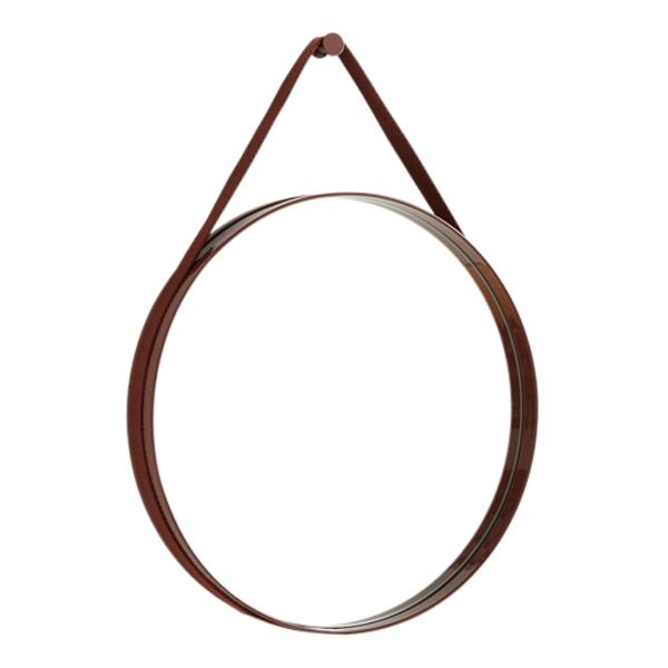 Strap Mirror No 2 Spegel 50 cm Mörkbrun