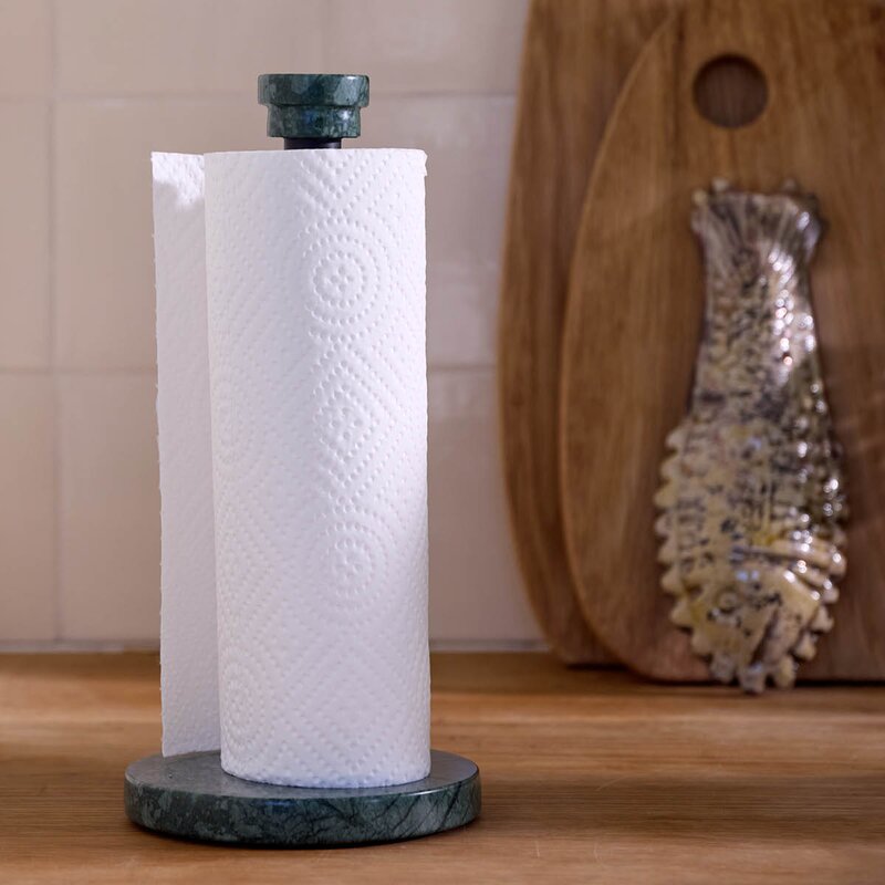 Mette Ditmer Marble hushållspappershållare 26 cm dark forest