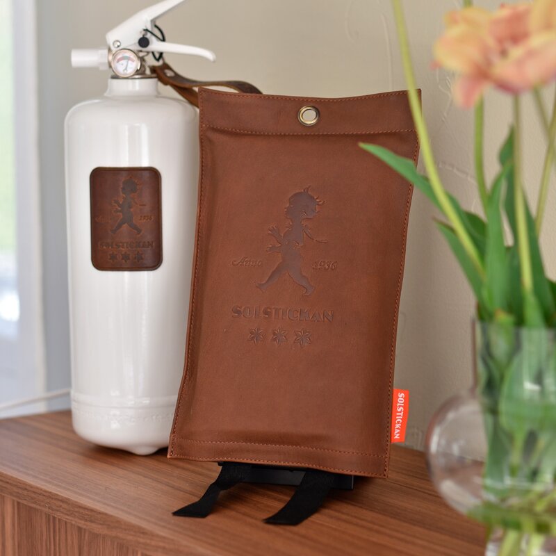 SOLSTICKAN Brandfilt Mörkt Läder