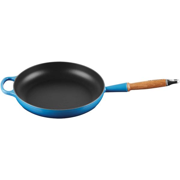 Le Creuset Signature Stekpanna med trähandtag 28 cm Azure