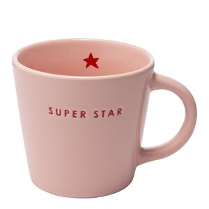 Vondels Classic Cups mugg 25 cl SUPER STAR rosa