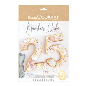 ScrapCooking Stencilset siffror 0–9 transparent