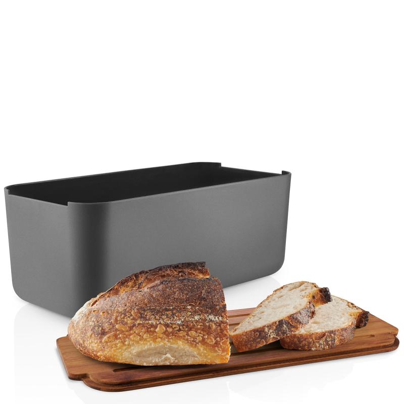 Eva Solo Brödlåda med trälock 9 L Elephant grey