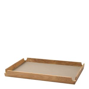 LIND DNA Airy teak bricka medium 28x36 cm nupo clay brown