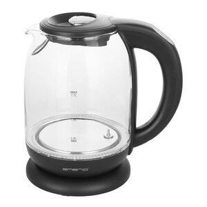 EMERIO Vattenkokare med temperaturinställningar 1,7 L glas