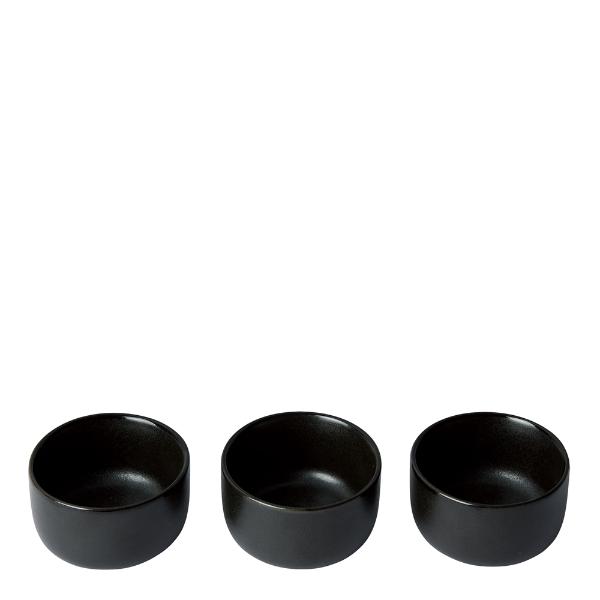 Aida Raw Miniskålar 3-pack Titanium Black