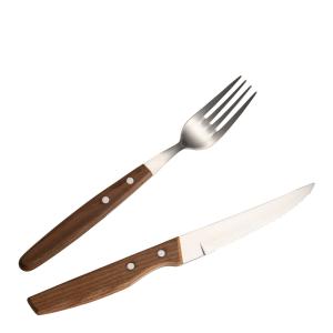 Brusletto Grillbestick 8 delar Rostfri/Trä