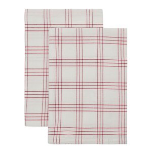 Nicolas Vahé Chef kökshandduk 50x70 cm 2-pack röd/vit