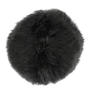 Natures Collection Sittdyna New Zealand fårskinn lång ull 34 cm steel